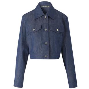 【冈山蓝牛系列】IIIVIVINIKO夏季新款简约短箱型夹克外套女