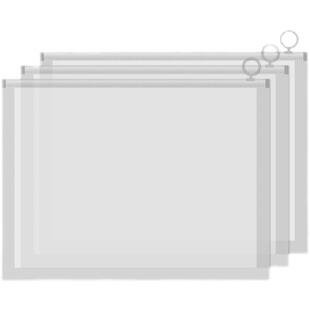 A4文件袋拉链式加厚透明塑料资料档案防水大容量收纳袋学生试卷袋