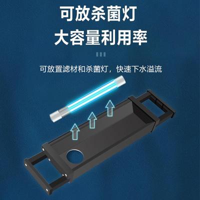 鱼缸过滤器铝合金底板底座滴流盒上置上部过滤铝合金托架支架