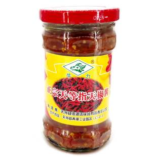 正宗广西天等指天椒酱牛力辣椒酱250g瓶整箱辣王老友粉香辣饺子酱