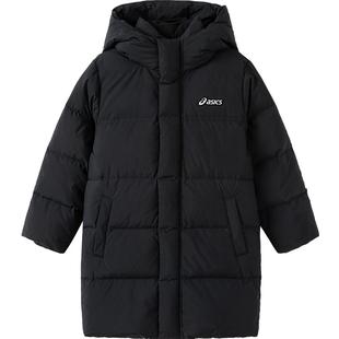ASICS/亚瑟士童装25年冬季儿童中长款羽绒服蓬松有型加厚保暖防水