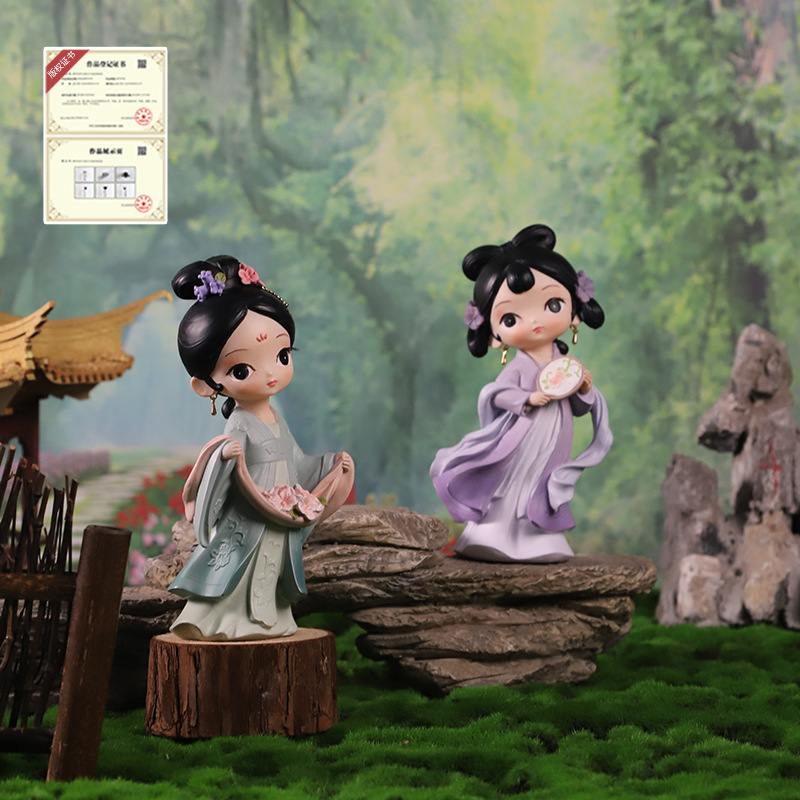 古风仙瑶公主酒柜电视柜摆件仙礼品瑶装系列节日乔迁装饰品树脂软