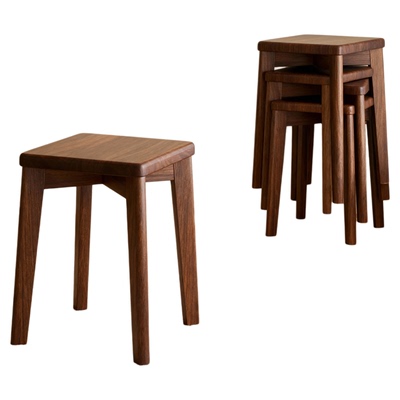 实木凳子家用可叠放新中式方凳