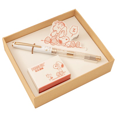 史努比Snoopy限定透明钢笔礼盒