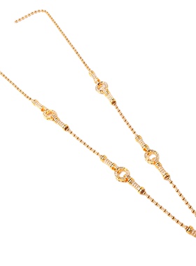 泰国原版佛牌链保色微镶圆扣