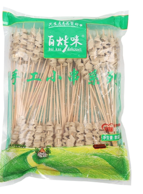 拇指面筋串100串/包面筋小串烧烤油炸涮锅商用冷冻食材半成品