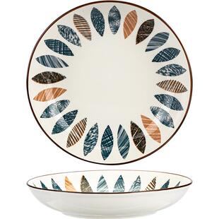 摩登主妇釉下彩日式盘子菜盘家用2026新款碟子餐具特别好看的餐盘