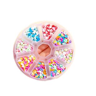 咕卡珍珠糖粒软陶片装饰饰品亮片珠子女孩奶油胶咕卡配件3d立体贴纸古卡贴片树脂颗粒补充材料包diy咕咔儿童