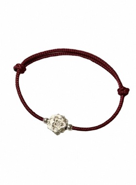 好运莲莲纯手工编织红绳手链