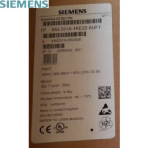 议价西门子6SL3210-1KE22-6UF1 G120C变频器11KW 6SL32101KE226AF