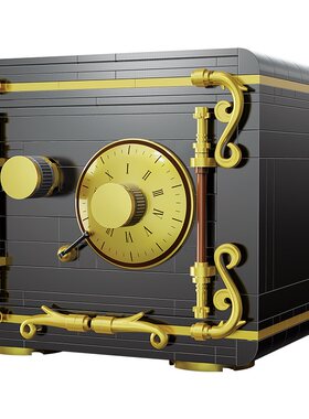 cada咔搭小颗粒积木保险箱8+