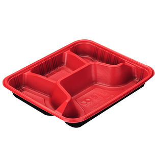 一次性餐盒盖饭打包盒分格饭盒三格快餐盒四格盒饭外卖五格分装盒