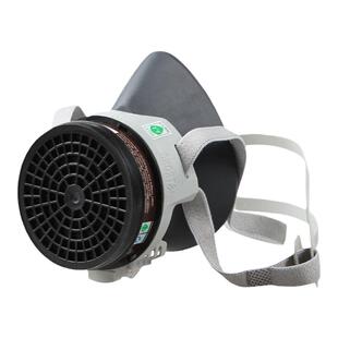 思创ST-FDX橡胶半面罩配3号活性炭滤盒喷漆防苯甲醛农药防毒口罩