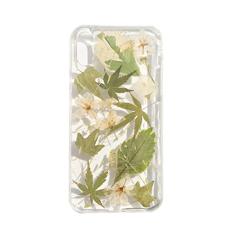 雪与亮 滴胶永生花 干花手机壳 文艺清新 适用iphone14pro-锁清秋