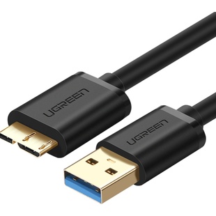 绿联usb3.0移动硬盘数据线充电typec连接台式笔记本电脑延长通用三星note3/s5手机西部wd东芝希捷seagate硬盘