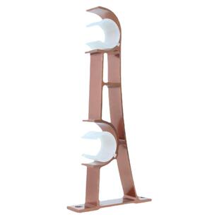 孔距75超厚铝合金支架窗帘配件罗马杆双支架托架一拖二固定架特厚