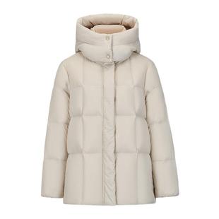 雪中飞2026春新款女士短款羽绒服可脱卸帽保暖甜美森系少女舒适