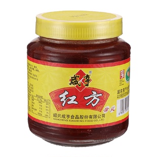 咸亨红方腐乳500g绍兴豆腐乳正宗红方微咸下饭美味适口中华老字号