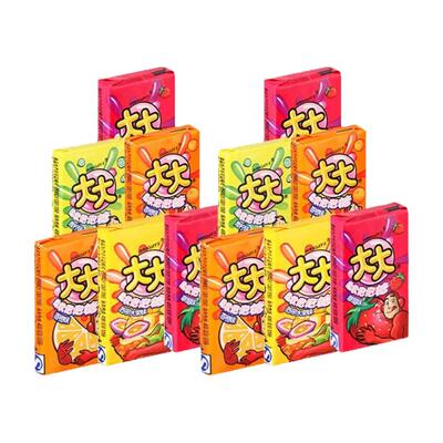 大大泡泡糖什锦味散装桶装多种果味口香糖80后怀旧零食年货囤货