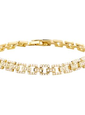 欧美INS锁扣镶嵌珍珠嘻哈