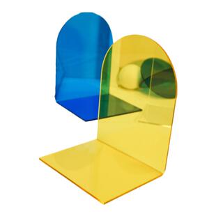 ins亚克力书立书架书撑固定书本收纳书靠L形装饰摆件图书馆书挡板