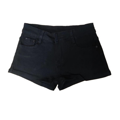 低腰裤女夏露脐牛仔裤短裤