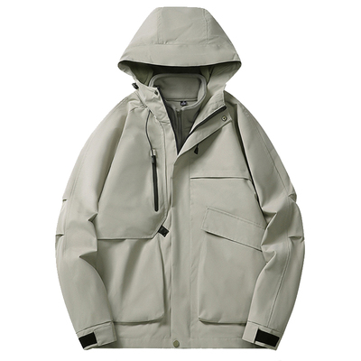 稻草人冲锋衣女三合一2025新款秋冬外套防风防水加绒加厚登山服男