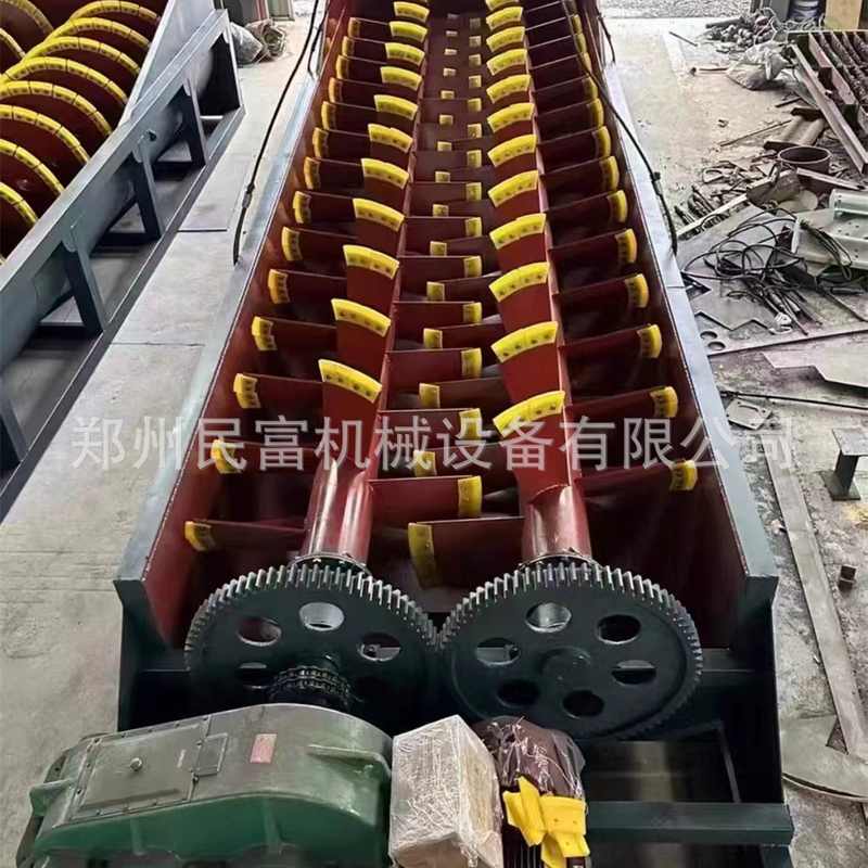 搅拌式双螺旋洗石机 河道泥砂分离设备 新型沙包土螺旋洗沙机