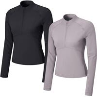 Keep长袖T恤女秋冬户外跑步运动瑜伽服健身保暖透气长袖T恤上衣