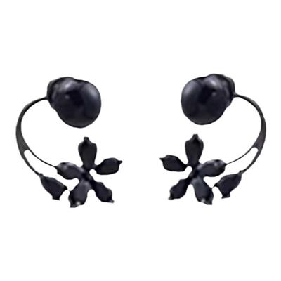 资茉日韩混合镶嵌女银针耳环耳钉