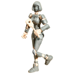 关节可动人偶魔法少女战士可拼装机甲积木人手办模型创意摆件