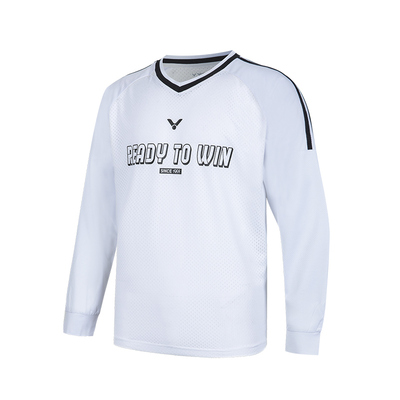 2025秋新victor胜利羽毛球服威克多男女速干长袖运动T恤圆领55102