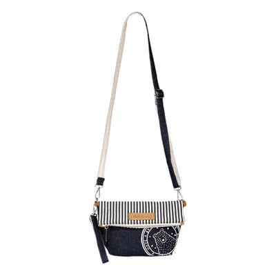 hellomarche熊条纹手机包小