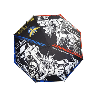 高达能天使EXIA00R黑胶三折晴雨伞非自动定制