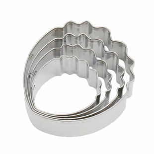 仿真手工黏土玫瑰花翻糖粘土花瓣模具不锈钢切模具瘦水滴面塑模具