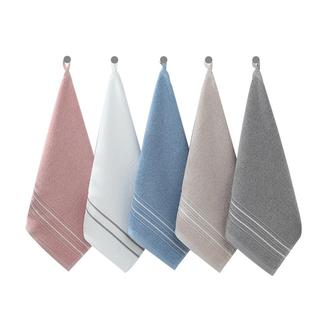 金号纯棉小方巾擦手巾挂式家用洗脸全棉手巾正方形厚柔软吸水毛巾