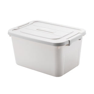 得力大容量收纳箱家用衣服玩具书本整理箱手提储物箱收纳盒储物盒