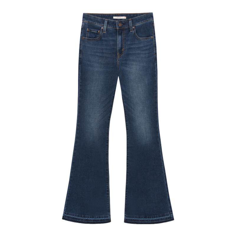 Levi's李维斯女士美式复古做旧休闲水洗简约726高腰喇叭牛仔裤