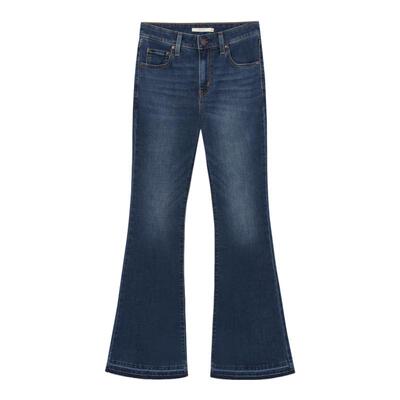 李维斯女士美式复古喇叭牛仔裤