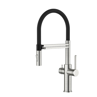 潜水艇高端厨房净水三合一龙头洗菜盆冷热抽拉水槽不锈钢水龙头