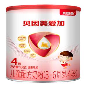贝因美婴幼儿奶粉旗舰店贝因美爱加成长儿童奶粉4段150g乳铁蛋白
