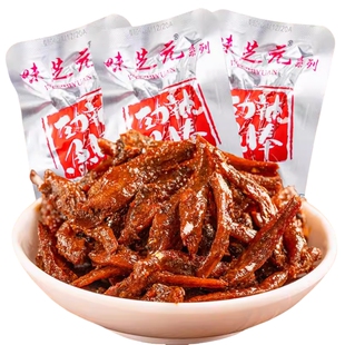 味芝元劲辣鱼棒香辣小鱼仔鱼干湖南特产休闲零食袋装鱼肉即食解馋