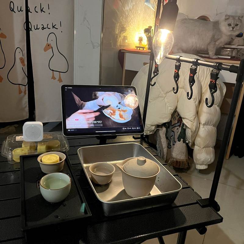 户外折叠桌子铝合金野餐桌椅便携式收纳袋蛋卷套装装备露营用品