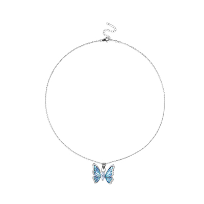 薇拉蒂S925纯银蝴蝶项链