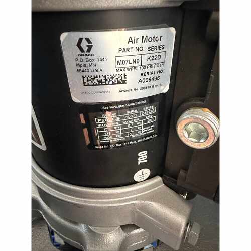 【请询价】固瑞克GRACOC20胶泵型号K22D两台带底座功