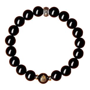 【普陀山直发】黑曜石本命佛手串女男款护身符马年本命年手链