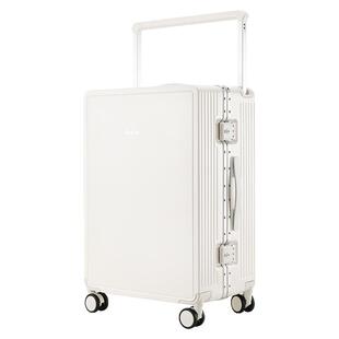 袋鼠行李箱女2025新款高颜值纯pc材质28寸大容量26铝框粉色旅行24