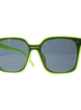 荧光绿色一片式连体UV400墨镜