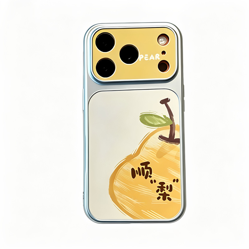 顺顺梨梨适用iPhone17ProMax手机壳小众适用小米17Pro简约适用华为nova16全包大视窗适用oppoRen