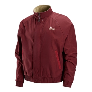 NIKE耐克Club男外套马年限定新年款红色摇粒绒梭织夹克IQ3705-613